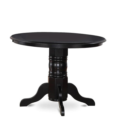 SHDL5-BLK-W - 5-Pc Kitchen Dining Room Set - 4 dining room chairs and 1 Wood Dining Table - Black Finish