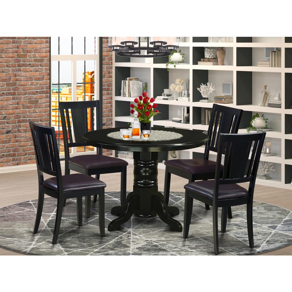 5  PC  Kitchen  nook  Dining  set-  Table  and  4  Dining  Chairs