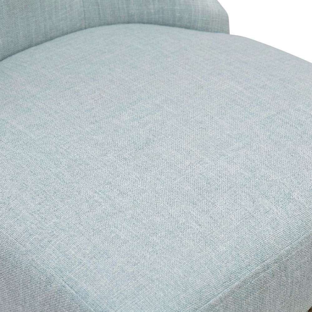 Linen Parsons Dining Chairs, Button-Tufted High Back, Baby Blue, Set of 2