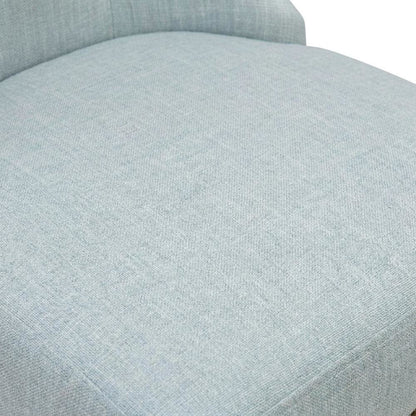 Linen Parsons Dining Chairs, Button-Tufted High Back, Baby Blue, Set of 2