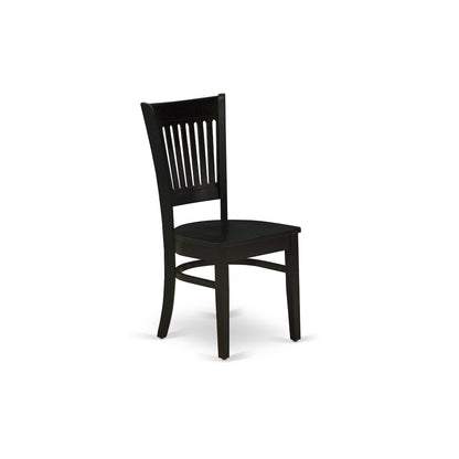 5-Piece Dining Room Set, Black & Cherry