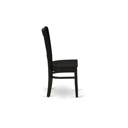5-Piece Dining Room Set, Black & Cherry