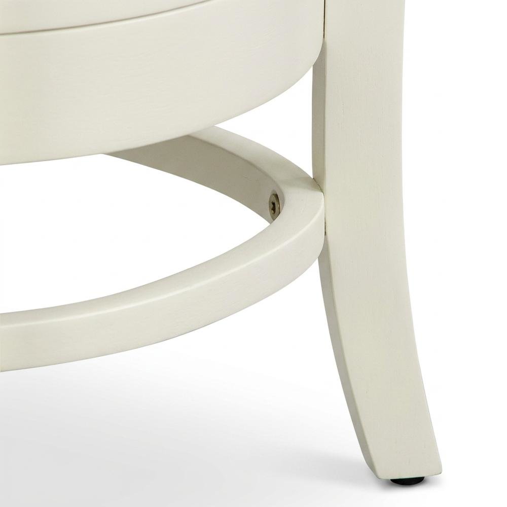 Wooden Dining Chair with Slat Back, Wood Kitchen Chair, White, Set of 2