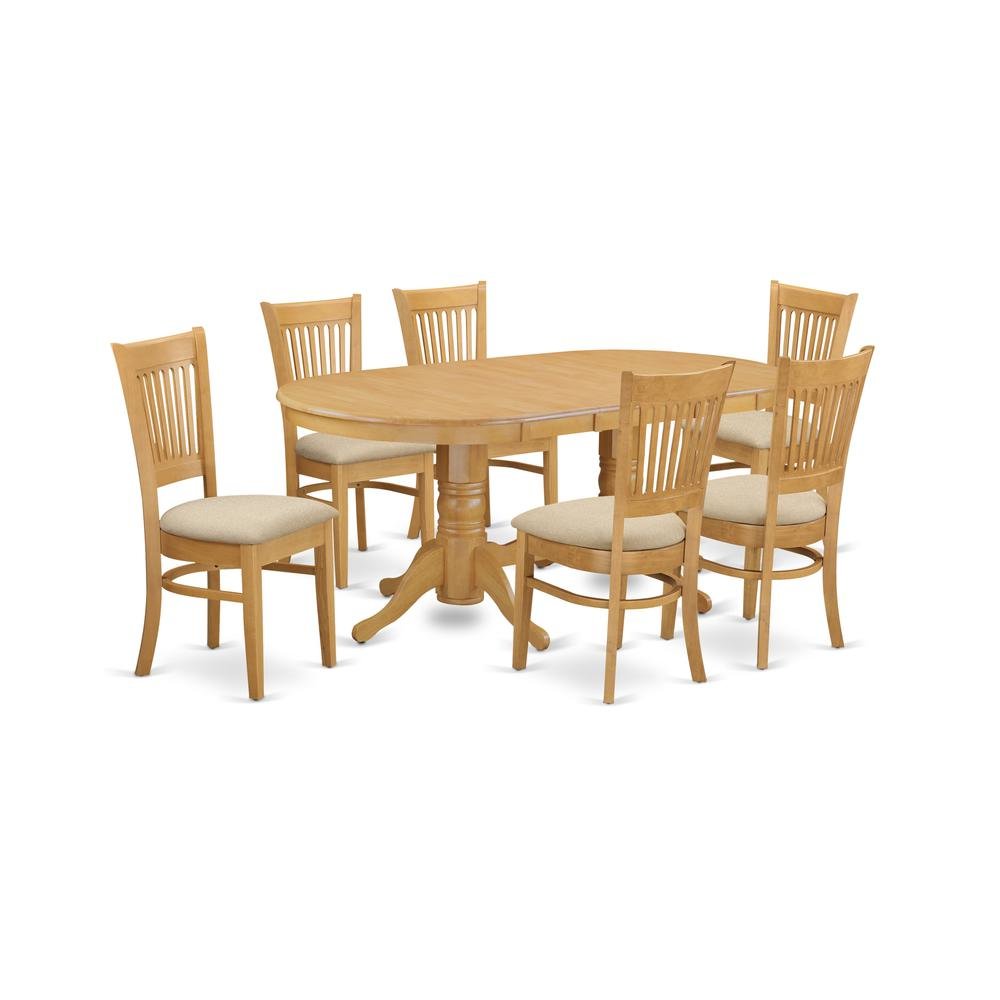 Elegant 7-Piece Kitchen Table and Chairs Set with Expandable Leaf