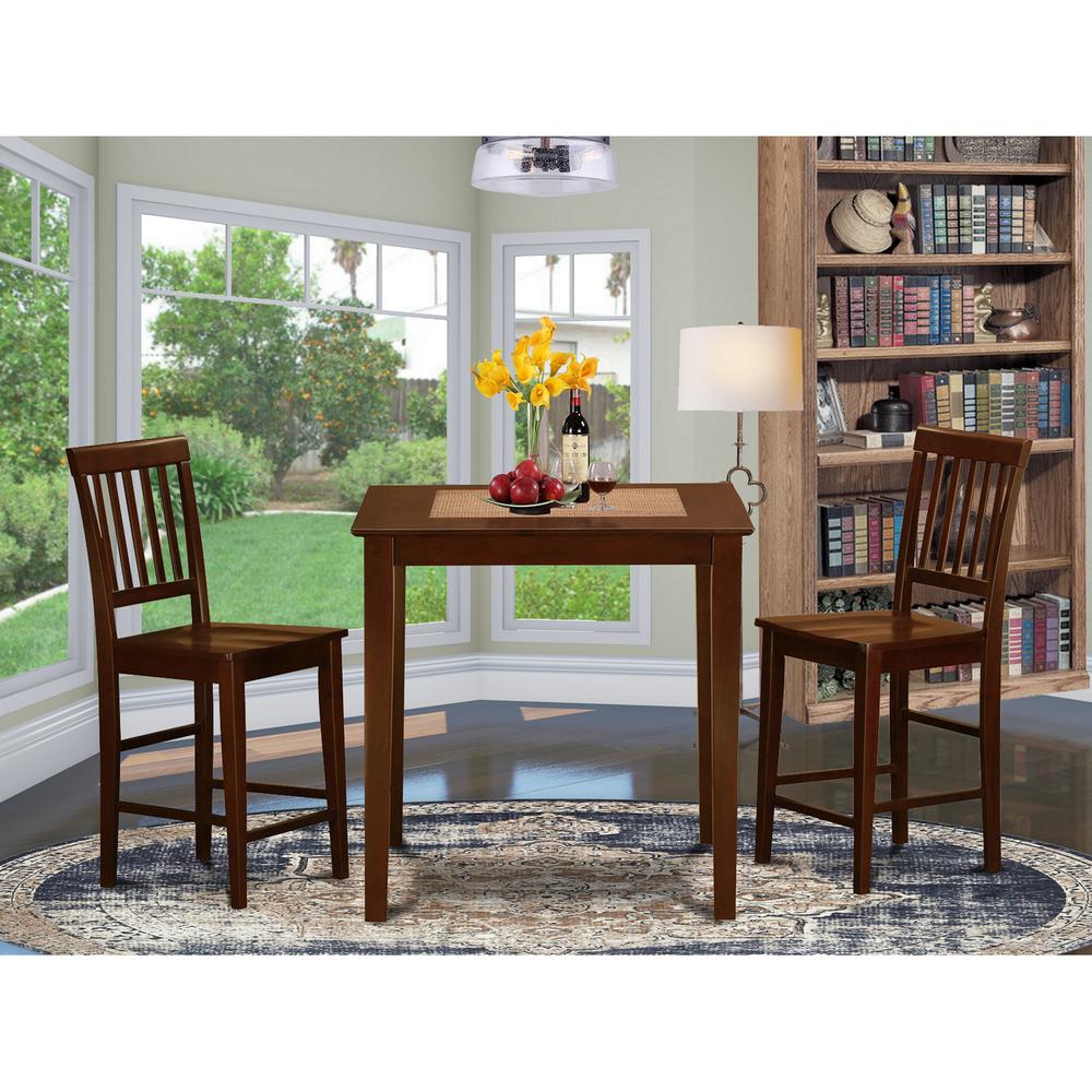 3  Pc  pub  Table  set-counter  height  Table  and  2  Kitchen  Chairs.