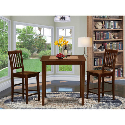 3  Pc  pub  Table  set-counter  height  Table  and  2  Kitchen  Chairs.