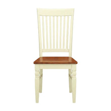 Wooden Dining Chair with Ladder Back for Kitchen and Dining Room, Set of 2