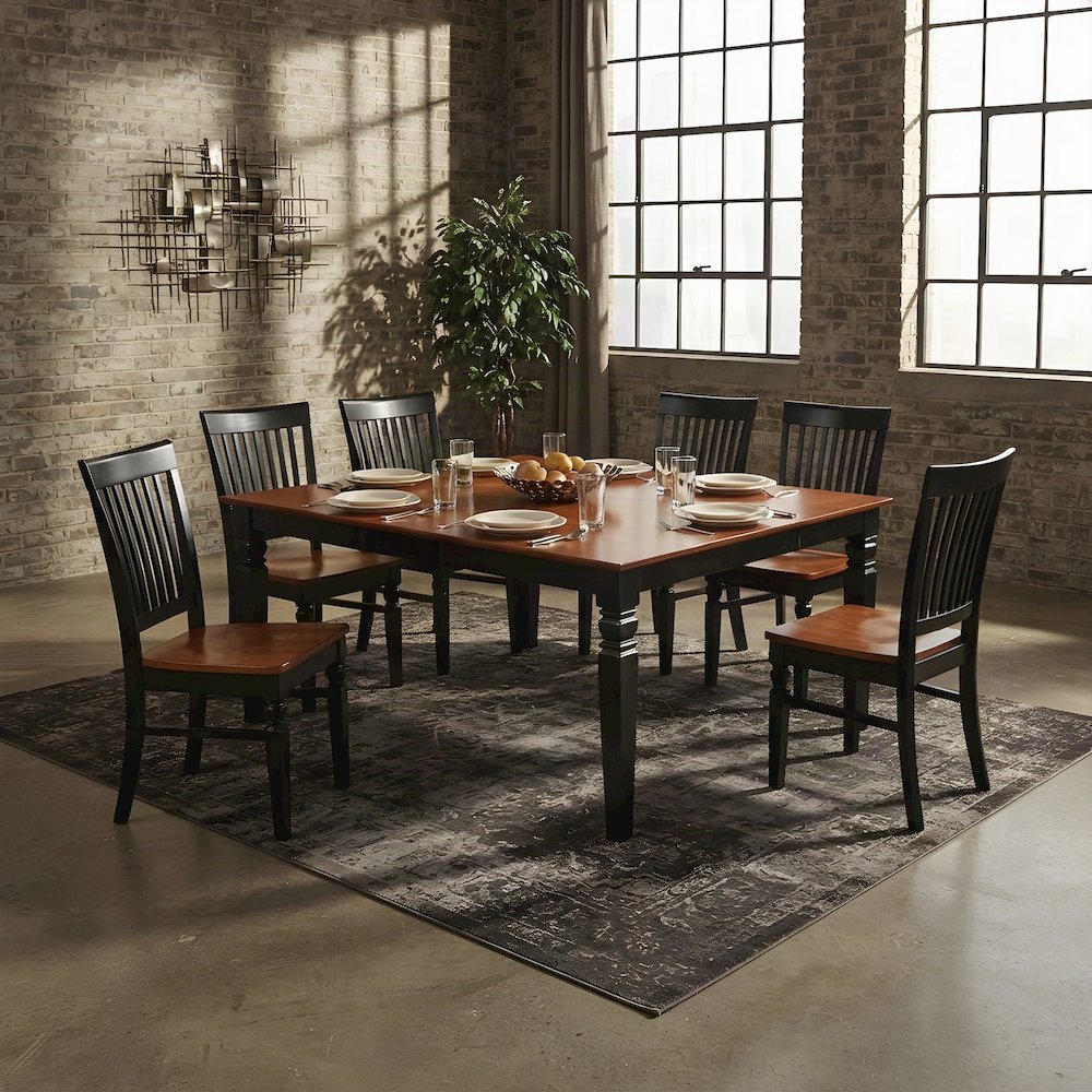 Wood-Top Dining Table Set with Chairs for Kitchen or Dining Room