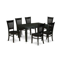Industrial-Style Extendable Dining Table Set with Table Leg Chairs