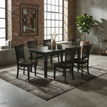 Industrial-Style Extendable Dining Table Set with Table Leg Chairs