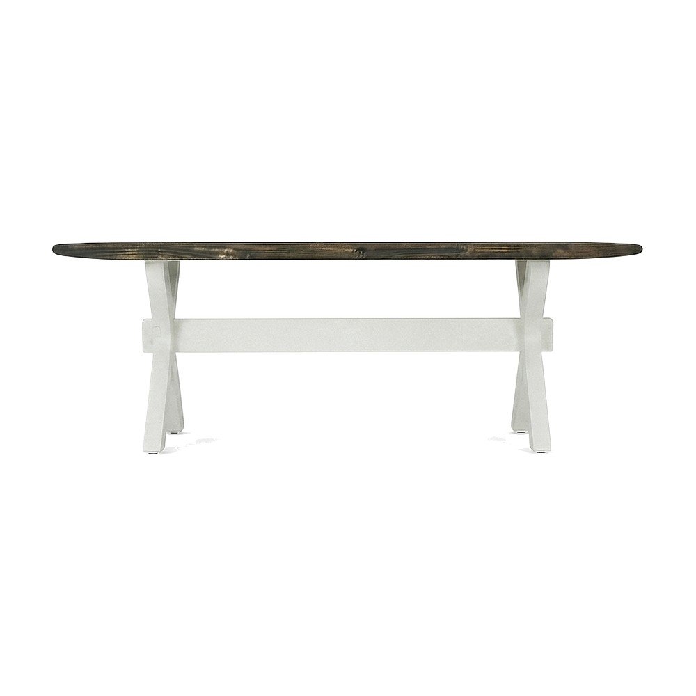 Mid-Century Modern Long Solid Wood Dining Bench, Farmhouse Style