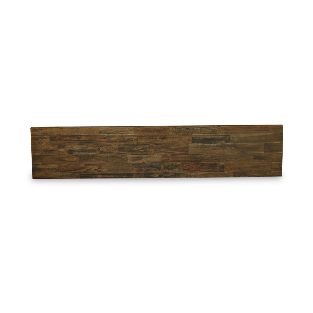 Mid Century Modern Dining Bench with Solid Wood Seat, 60x15x18 Inch, Multi-Color