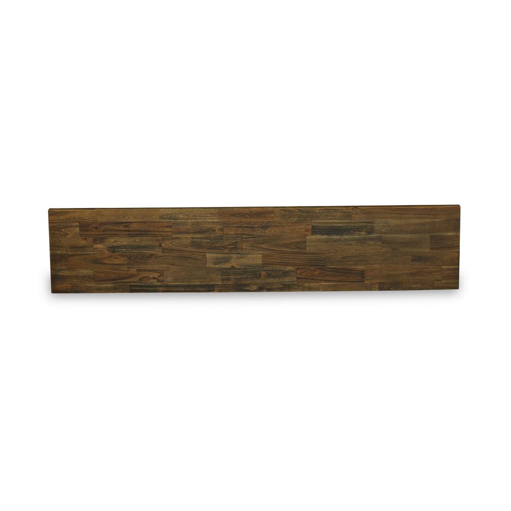 X-Style Modern Dining Room Bench with Wooden Seat