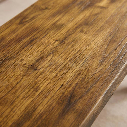 Wooden Dining Bench with X-Style Base, Wood Bench Seat