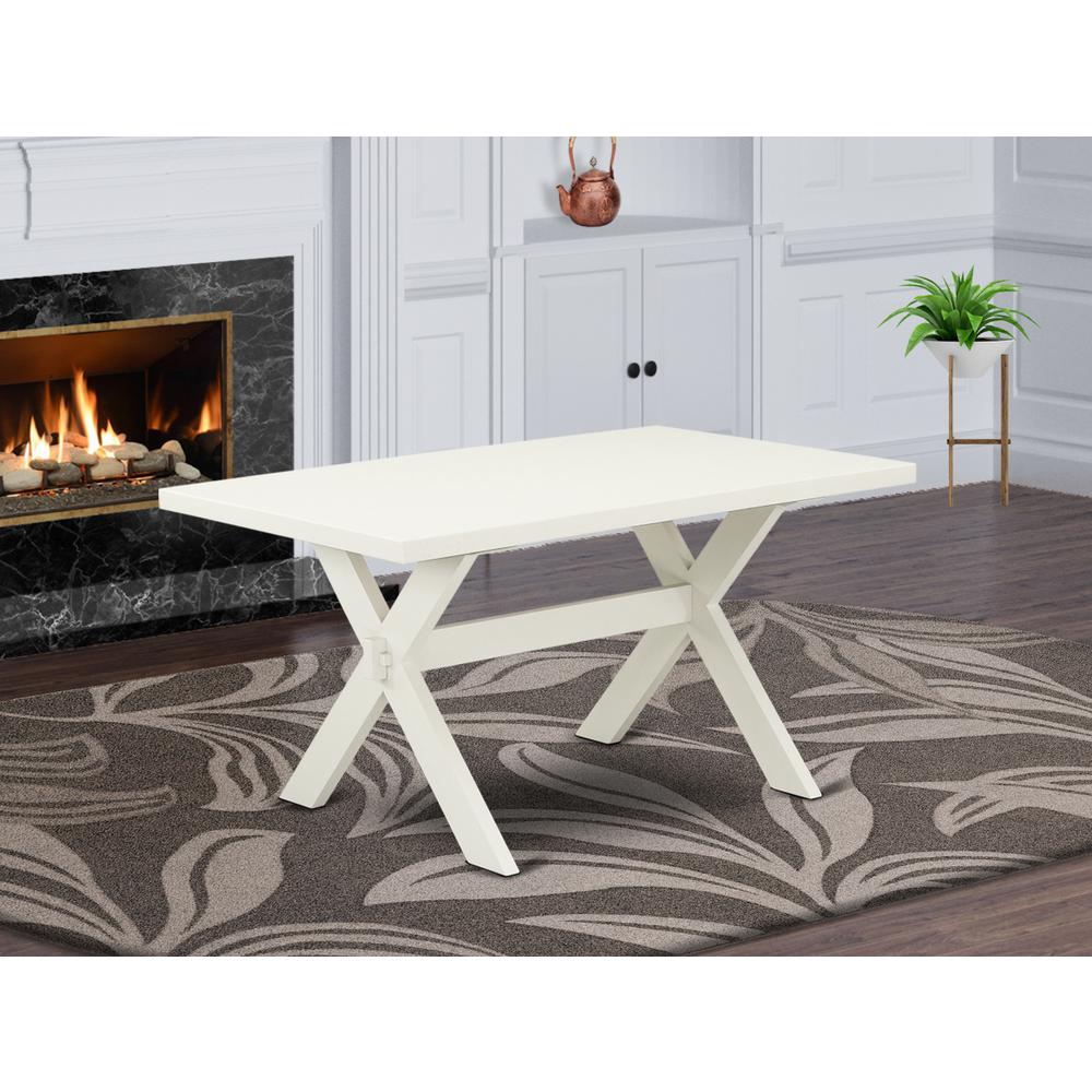 Dining Table Wire brushed Linen White & Linen White, XT026
