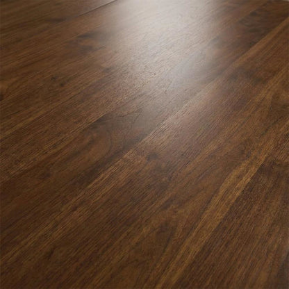 Solid Wood Extendable Rectangular Dining Table with Leaf, Antique Walnut