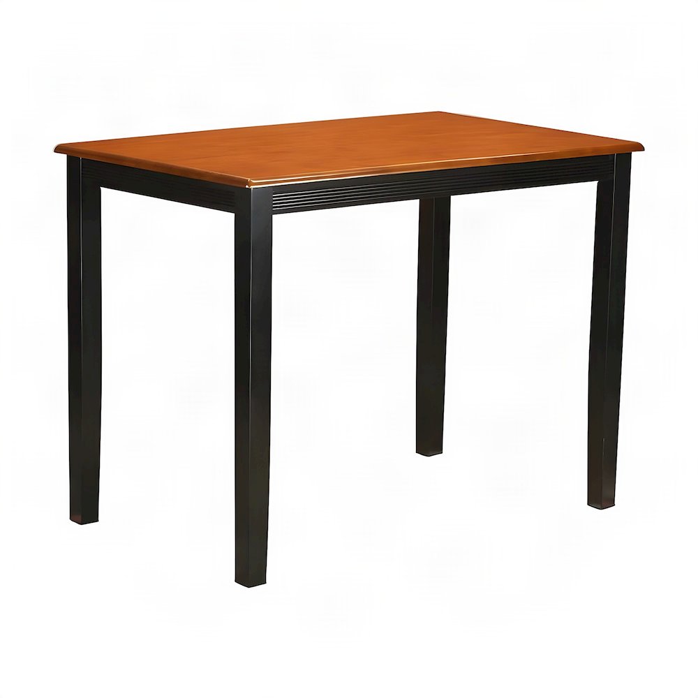 Traditional Solid Wood Rectangular Counter Height Pub and Bar Table