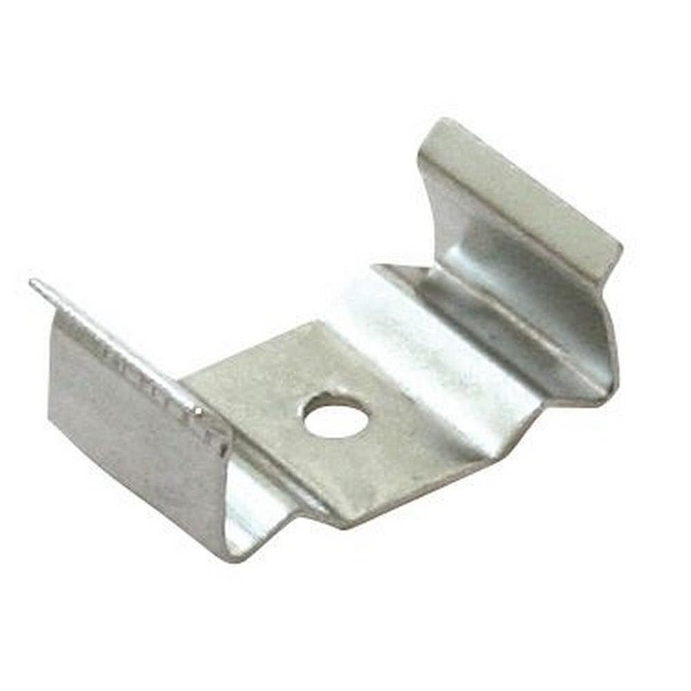 Flat surface mounting clip
