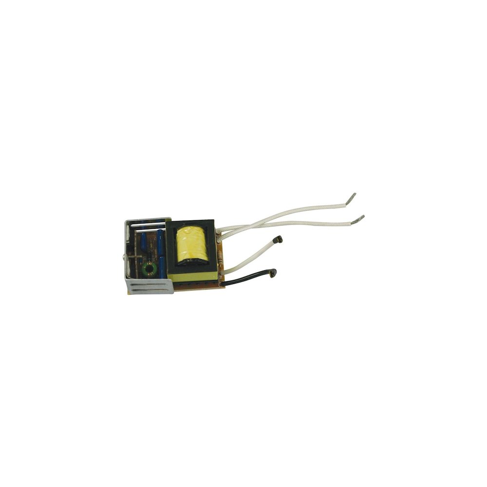 120V input, 12V output for halogen lamp only, 80W.  CLASS 2