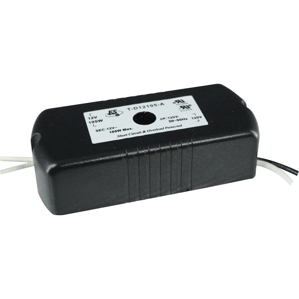 120V input, 12V output for halogen lamp only, 150W.  CLASS 2