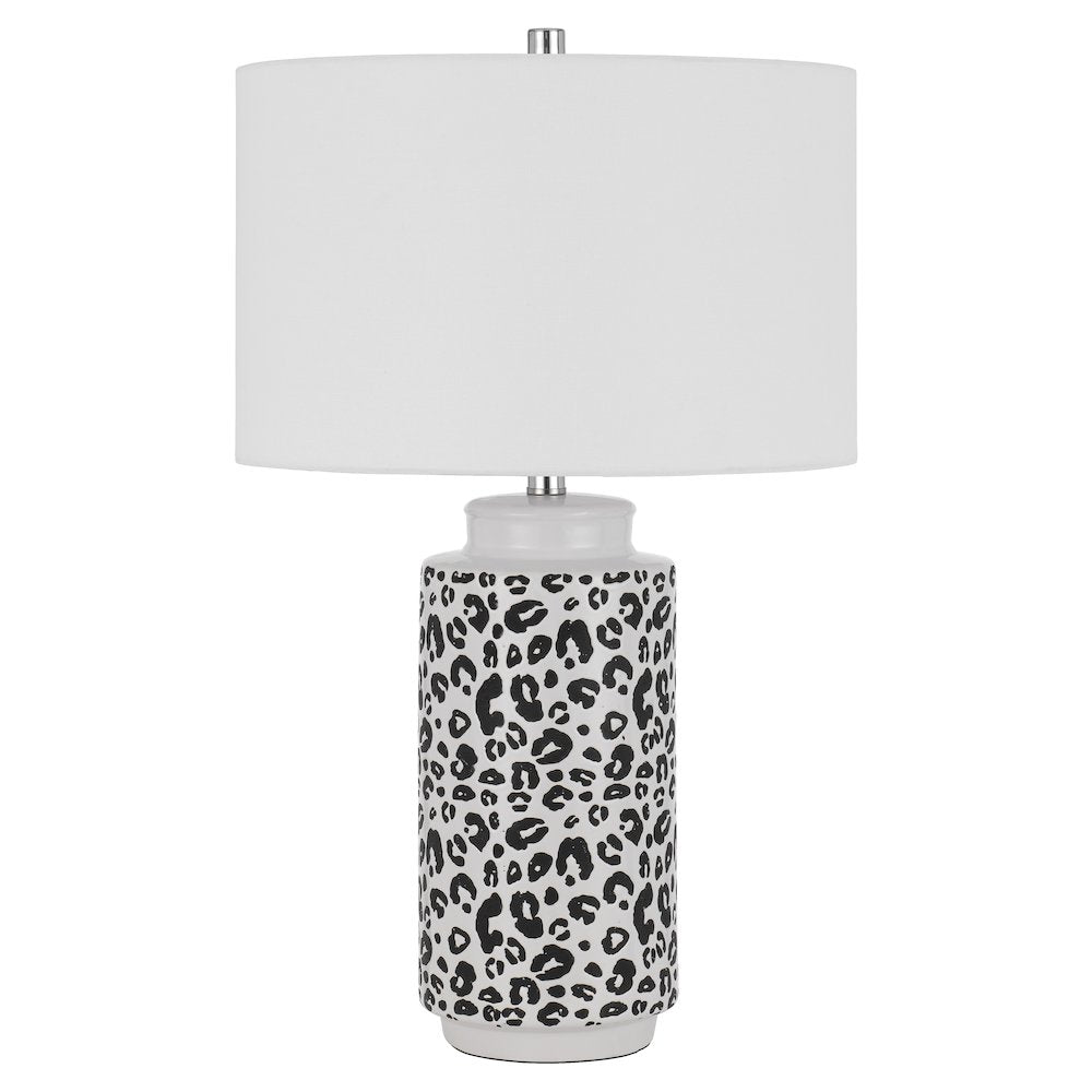 Exeter Ceramic Table Lamp With Hardback Drum Shade