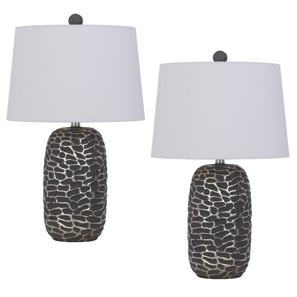 150W 3 Way Menlo Resin Table Lamp