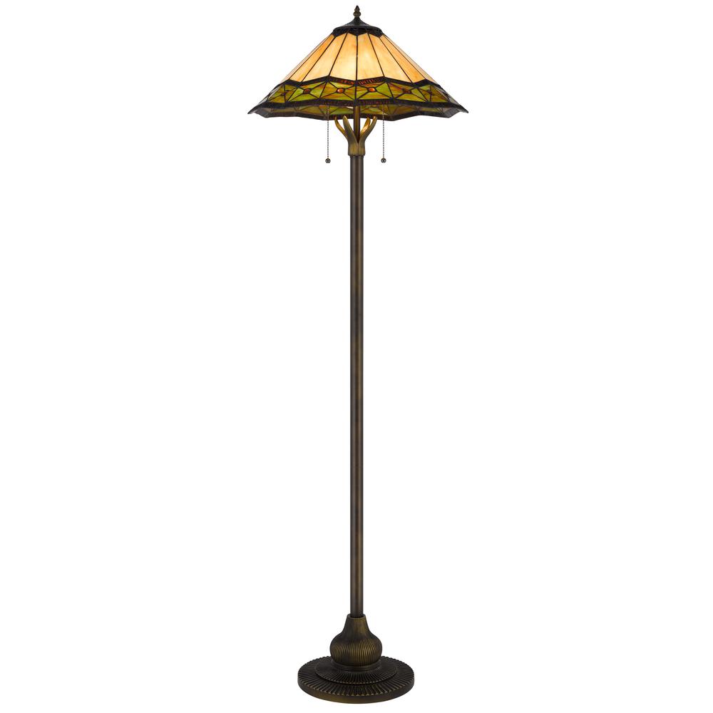 60W X 2 Armscroft Tiffany Floor Lamp