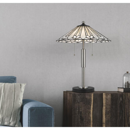 60W X 2 Muirfield Tiffany Table Lamp