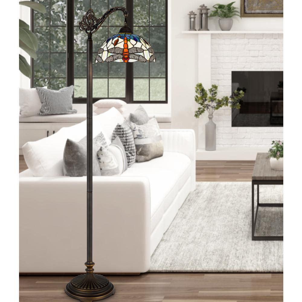 60W Colebridge Downbridge Tiffany Floor Lamp