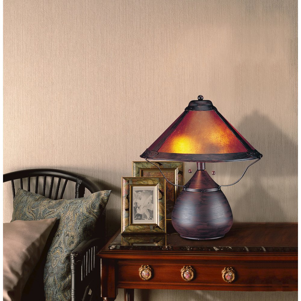 40W X 2 Mica Table Lamp
