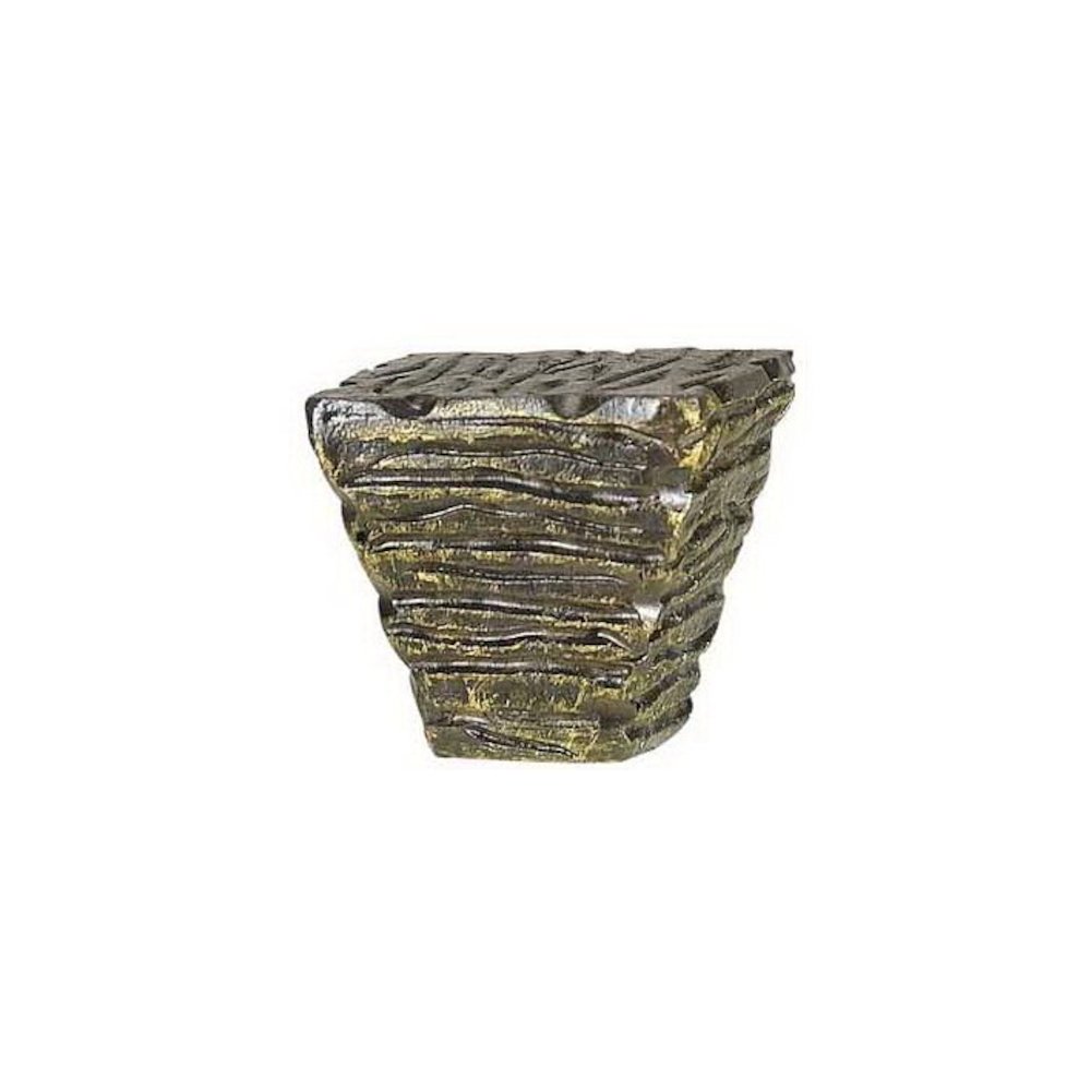 1.13" Square Resin Finial in Raw Gold