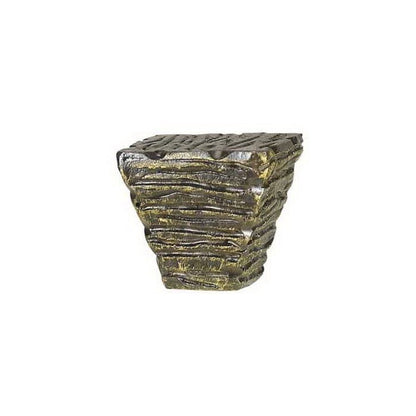 1.13" Square Resin Finial in Raw Gold