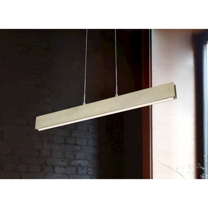 Colmar integrated LED Rubber wood ceiling island light