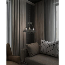 60W X 3 Helena Metal 2 In 1 Pendant/Semi FLush Mount Fixture