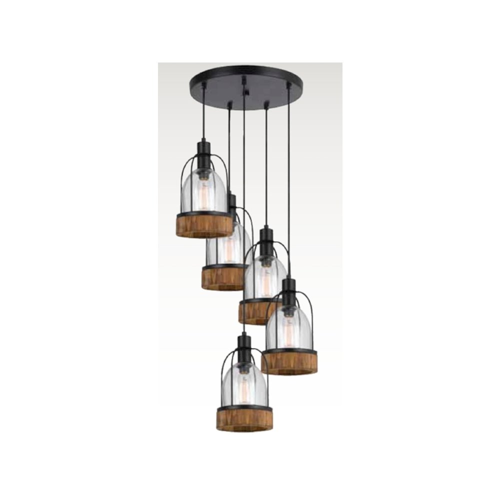 60W X 5 Beacon Pendant Fixture(Edison Bulbs Not included)