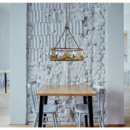 60W X 6 Antler Chandelier