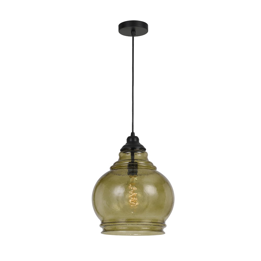 60W Rovigo Rippled Glass Pendant (Edison Bulb Not Included)
