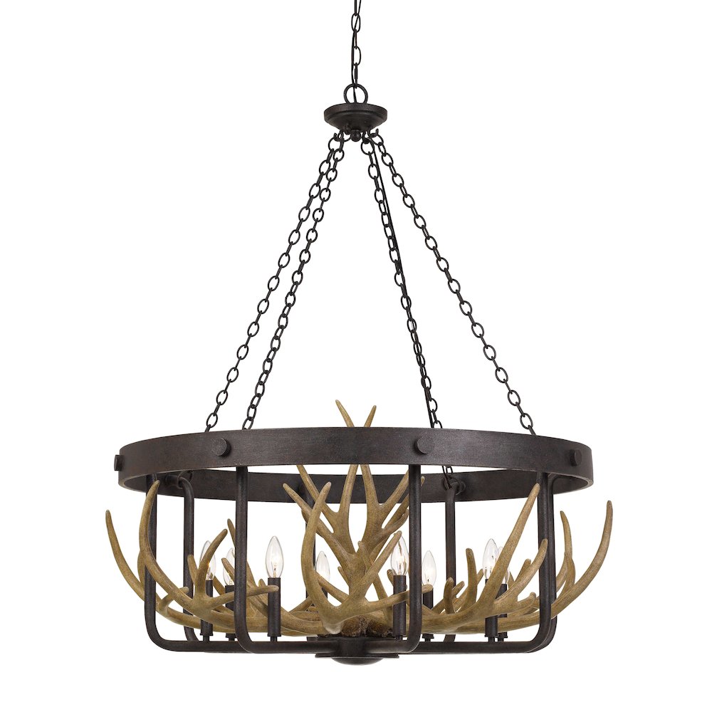 Angelo 60W X 8 Metal Antler Chandelier