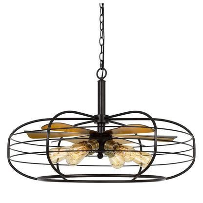 Margo 60W X 6 Metal Chandelier (Edison Bulbs Not Included)