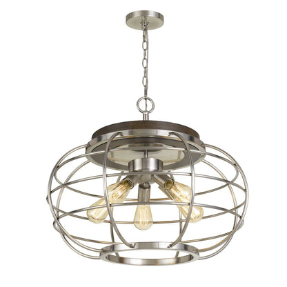 Liberty Metal Chandelier (Edison Bulbs Not Included)