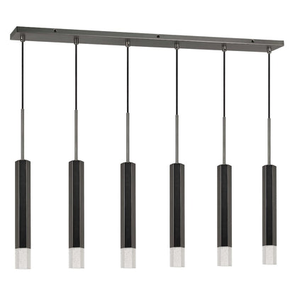 Troy Integrated Led Dimmable Hexagon Aluminum Casted 6 Lights Pendant