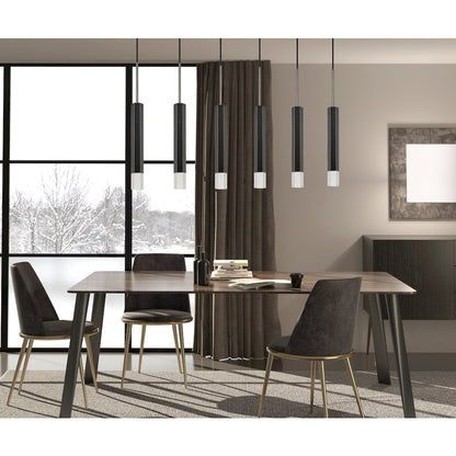 Troy Integrated Led Dimmable Hexagon Aluminum Casted 6 Lights Pendant
