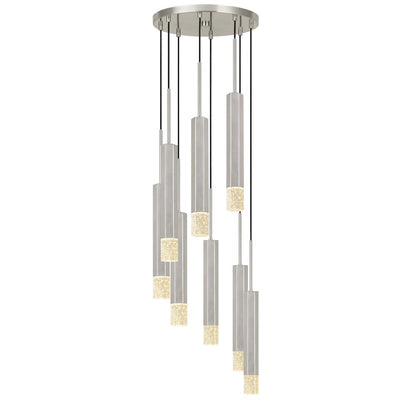 Troy Integrated Led Dimmable Hexagon Aluminum Casted 8 Lights Pendant