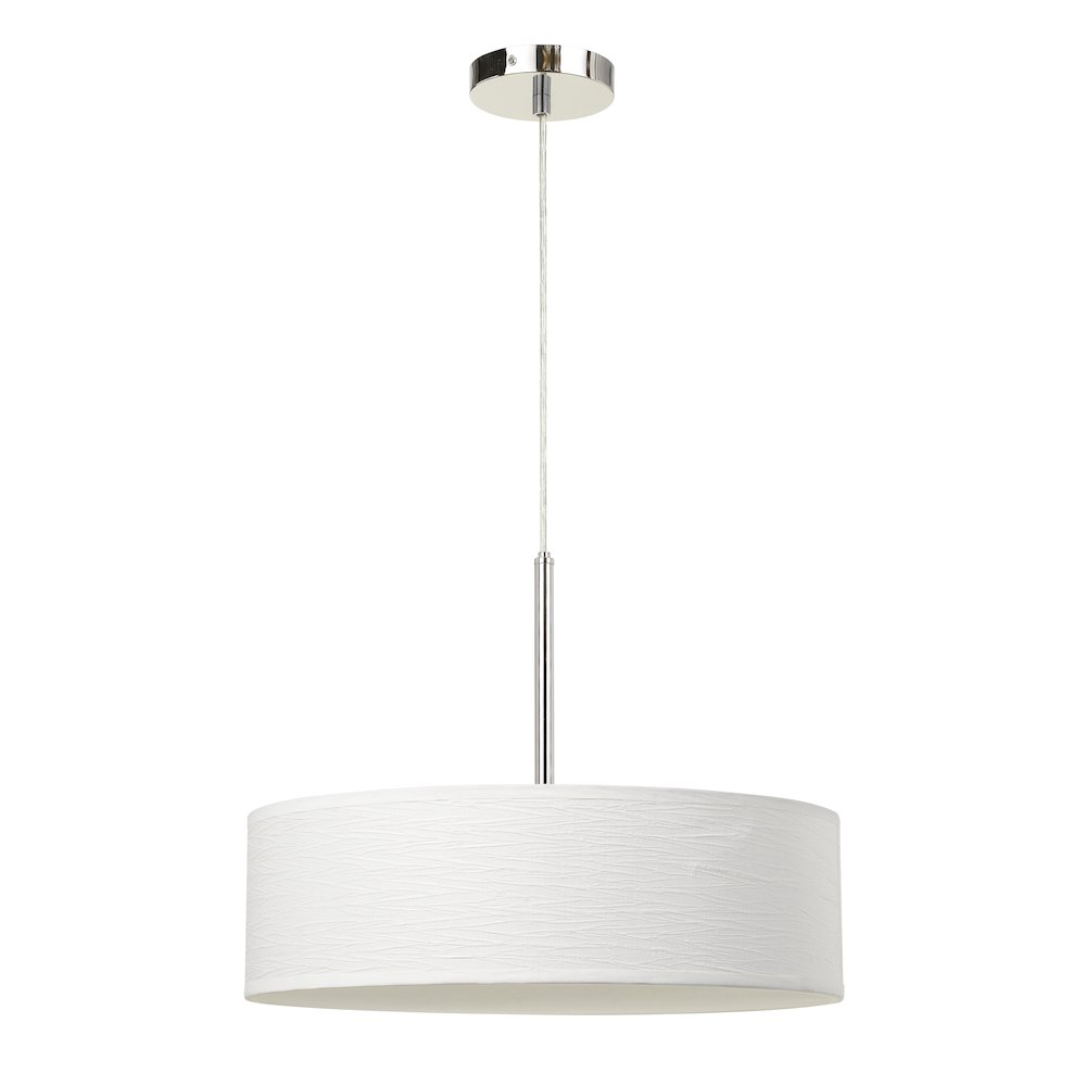 Led 18W Dimmable Pendant With Diffuser And Hardback Fabric Shade