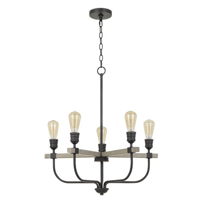 60W X 5 Sion Metal Chandelier