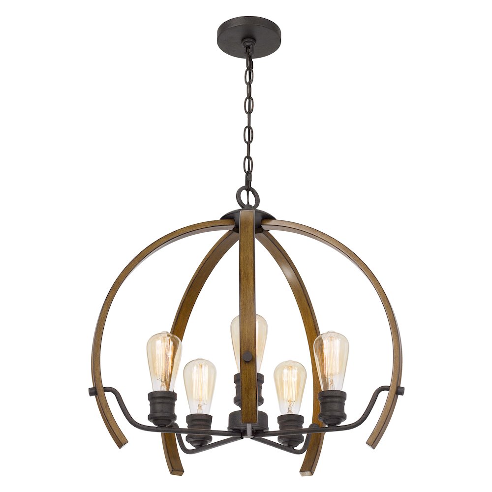 60W X 5 Riverton Metal Chandelier