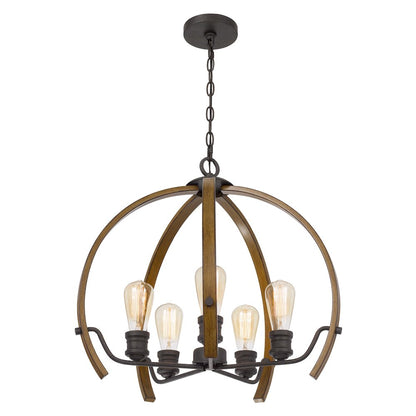 60W X 5 Riverton Metal Chandelier