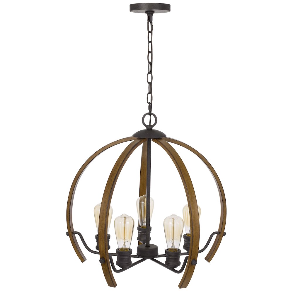 60W X 5 Riverton Metal Chandelier