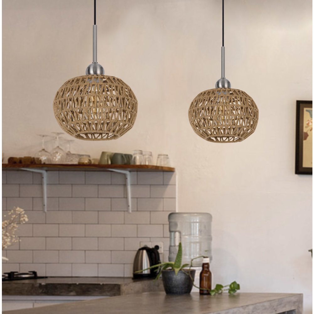 60W Medan Roped Pendant Fixture