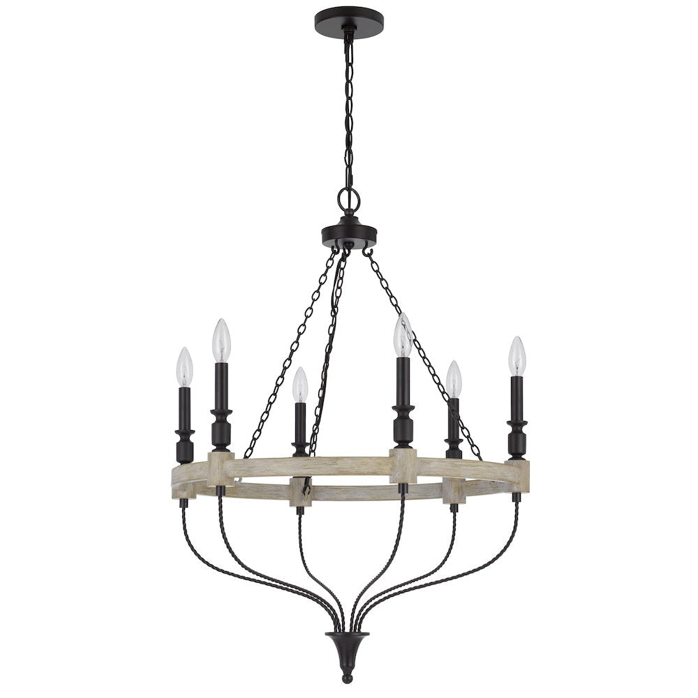 60W X 6 Grove Metal Chandelier